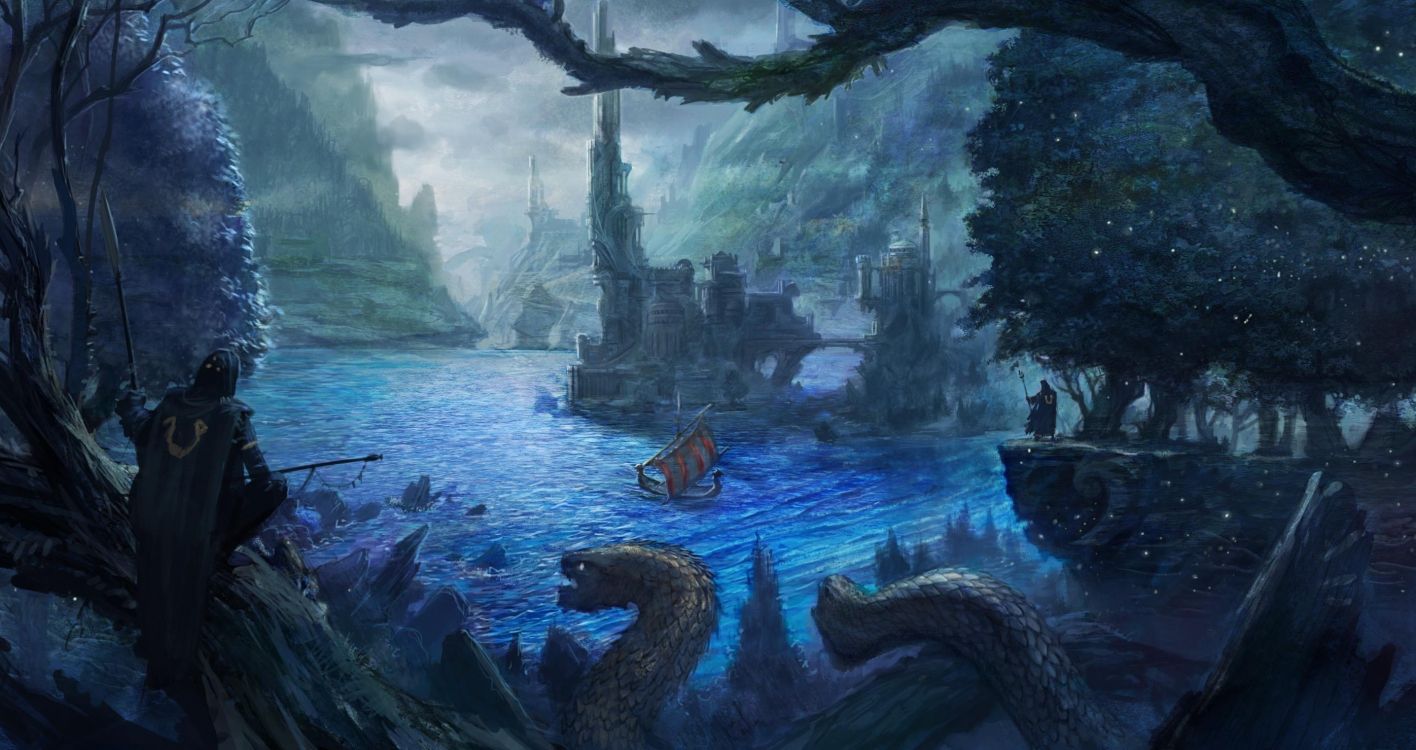 Обои биом, формирование, экосистема, лес, вода в разрешении 2794x1479