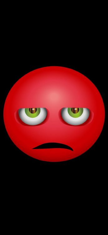 Обои эмоджи, улыбчивый, смайлик, лицо, волосы в разрешении 1080x2340