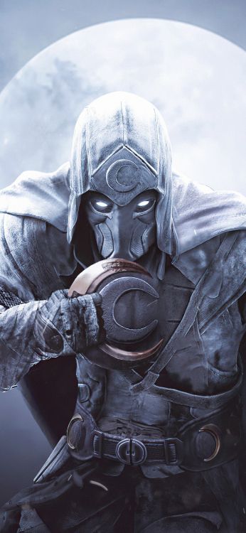 Обои аватар лунного рыцаря, Рыцарь Луны, Марк Спектор, marvel, комиксы Марвел в разрешении 1772x3839