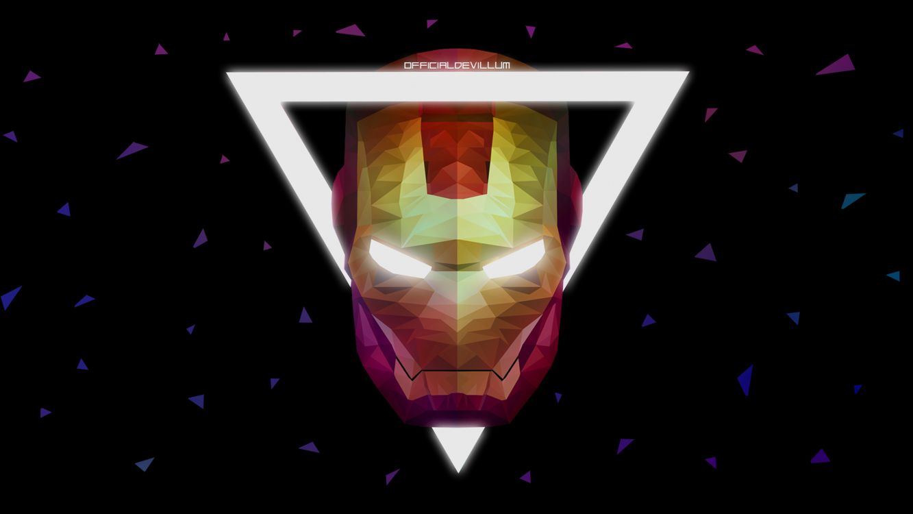 Обои свет, Низкий поли, узор, символ, пурпур в разрешении 3840x2160