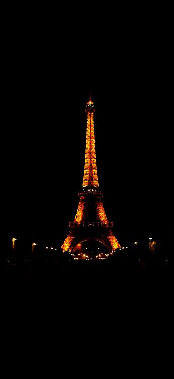 Обои Эйфелева башня, вышка, ориентир, архитектура, памятник в разрешении 1080x2340