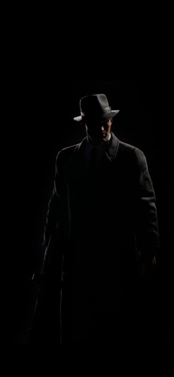 Обои темнота, свет, физика, наука, шляпа в разрешении 1080x2341