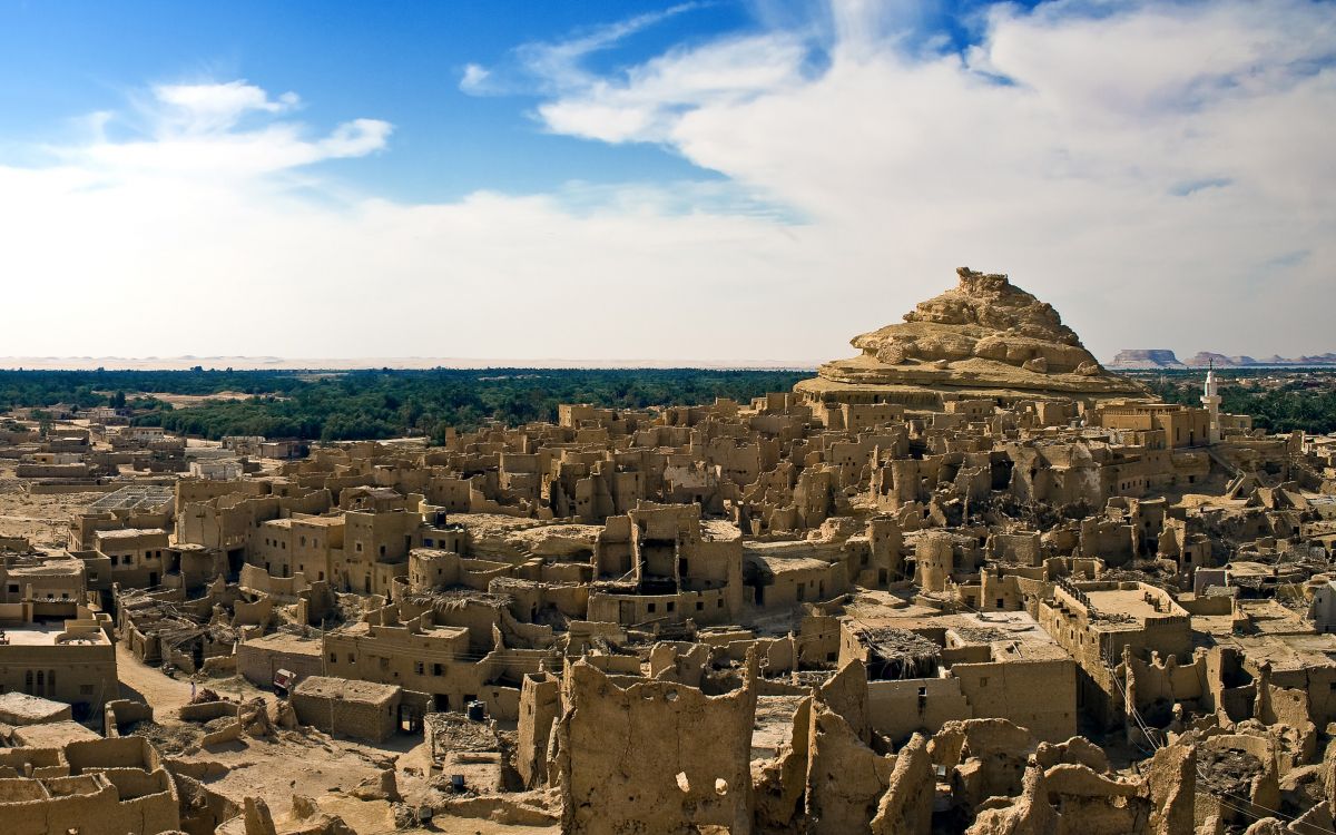 Обои оазис, оазис Бахария, пустыня, древняя история, историческое место в разрешении 2880x1800