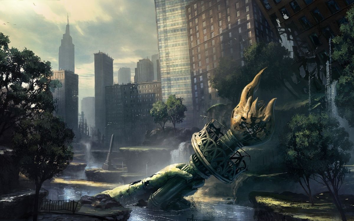 Обои компьютерная игра, Цифровой композитинг, приключенческая игра, метрополия, будущее в разрешении 2560x1600