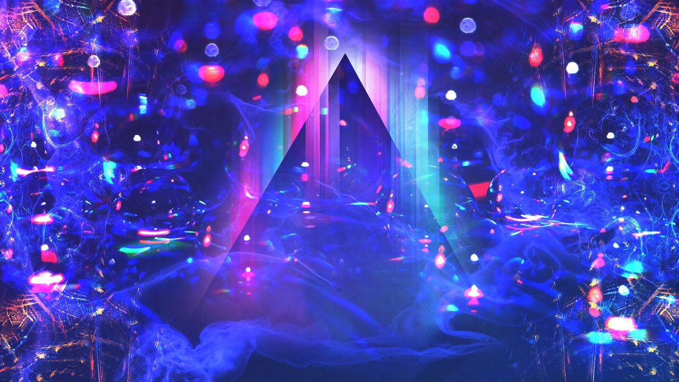 Обои свет, пурпур, синий, освещение, Фиолетовый в разрешении 3840x2160