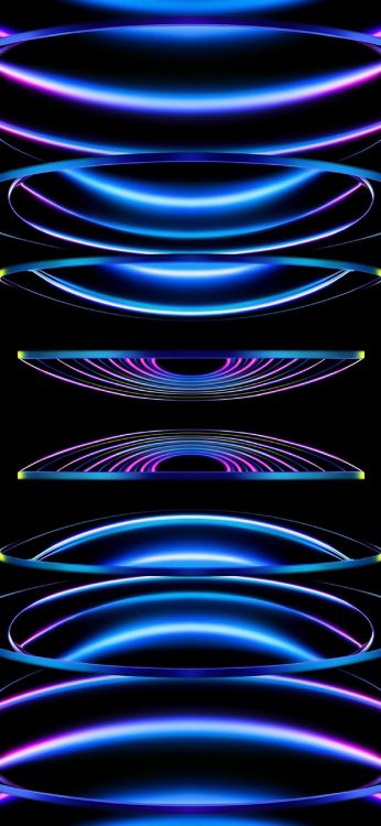 Обои яблоко, ios, свет, пурпур, арт в разрешении 1290x2796