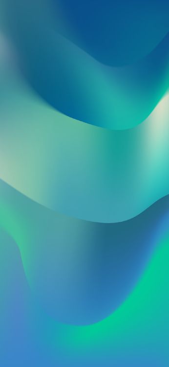 Обои фрактальное искусство, арт, синий зеленый, цветной, живопись в разрешении 1170x2532