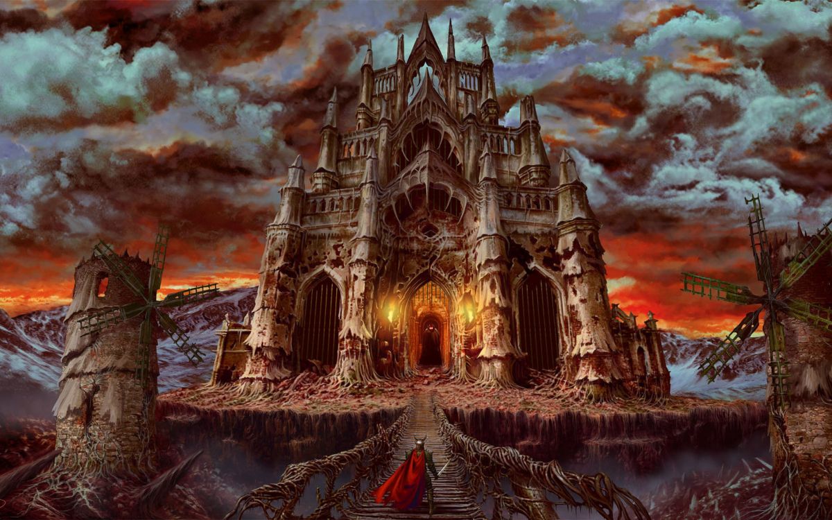 Обои Ручная Темная Скорбь, мир, арт, собор, произведение искусства в разрешении 2880x1800