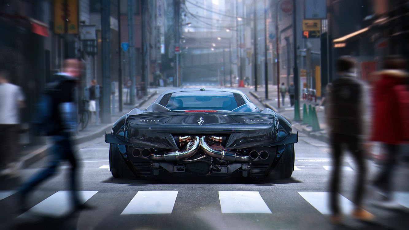 Обои спорткар, авто, laferrari, Феррари f430, Феррари 488 в разрешении 2560x1440