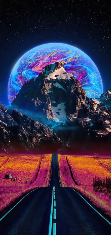 Обои арт, артист, атмосфера, мир, растение в разрешении 1420x3000