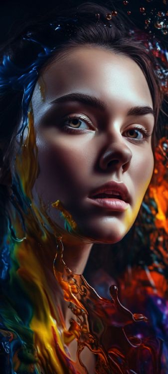 Обои арт, Марк Полетт, мир, живопись, сосна в разрешении 1080x2400