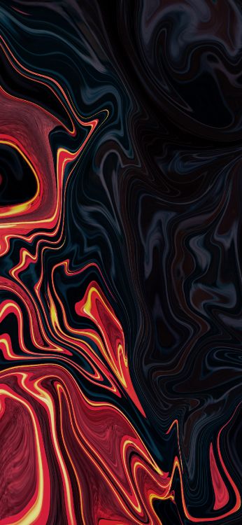 Обои узор, визуальное искусство, акриловая краска, дизайн, арт в разрешении 1440x3120