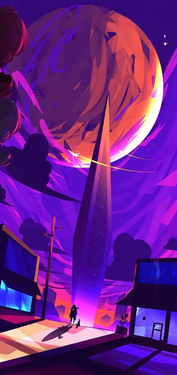 Обои свет, пурпур, вода, освещение, Фиолетовый в разрешении 1421x3000