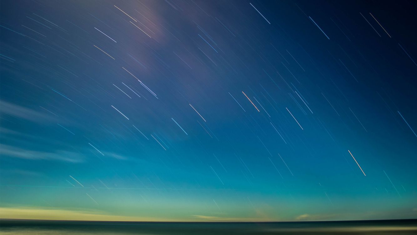 Обои синий, горизонт, облако, атмосфера, дневное время в разрешении 2560x1440