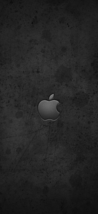 Обои черный, лого, сердце, графика, растение в разрешении 1125x2436