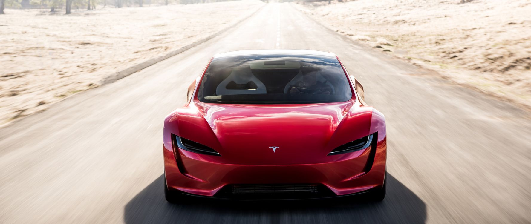 Обои Tesla Roadster, спорткар, авто, Tesla Model S, электромобиль в разрешении 2560x1080
