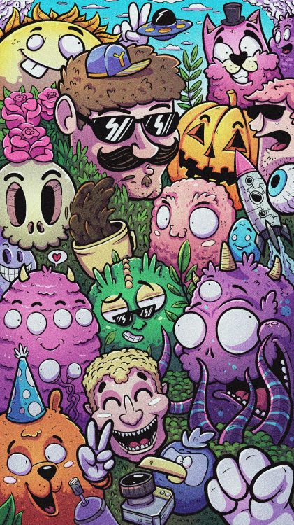 Обои постер, арт, иллюстрация, Создайте, розовый в разрешении 3240x5760