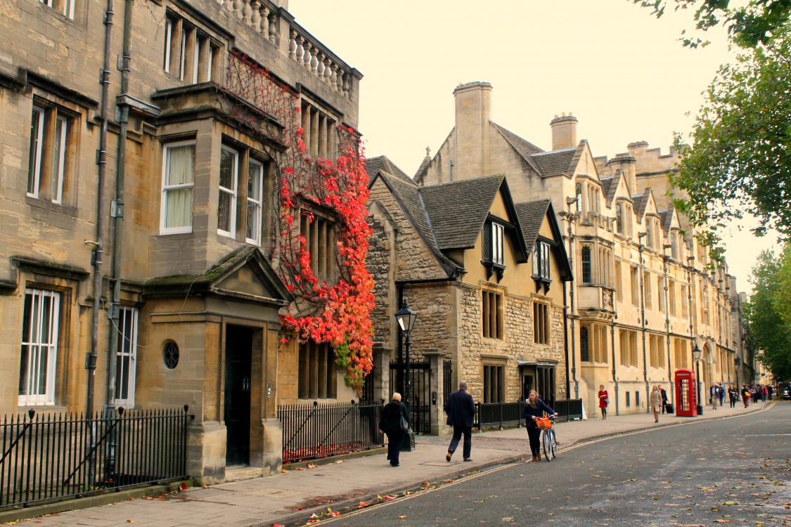 Обои улица, Оксфорд, фасад, соседство, городок в разрешении 3318x2212