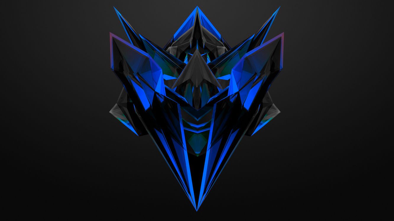 Обои синий, электрик, графический дизайн, графика, лого в разрешении 2560x1440