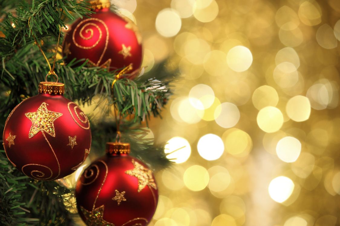 Обои Рождественский день, рождественский орнамент, Рождественские украшения, Рождество, елка в разрешении 4000x2667