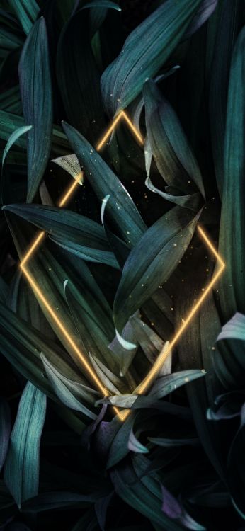 Обои арт, автомобильное освещение, наземное растение, электрик, космос в разрешении 1407x3045