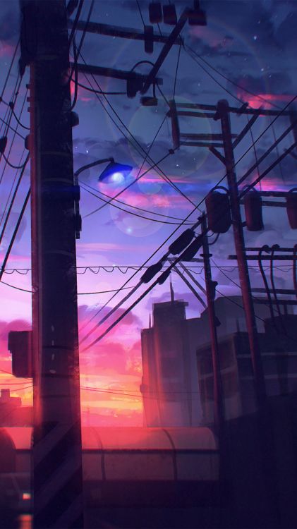 Обои искусство сумеречного неба, арт, дизайн, артист, цифровое искусство в разрешении 2160x3840