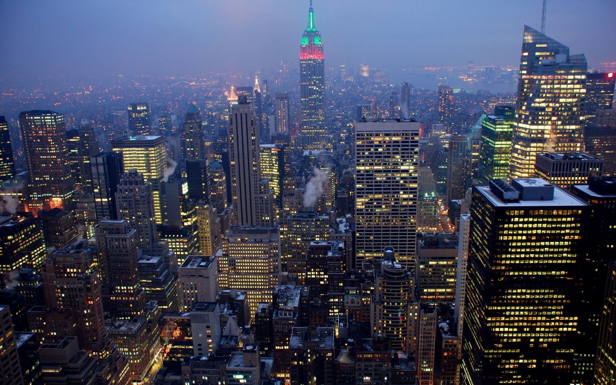 Обои рокфеллеровский центр, городской пейзаж, город, метрополия, городской район в разрешении 2560x1600