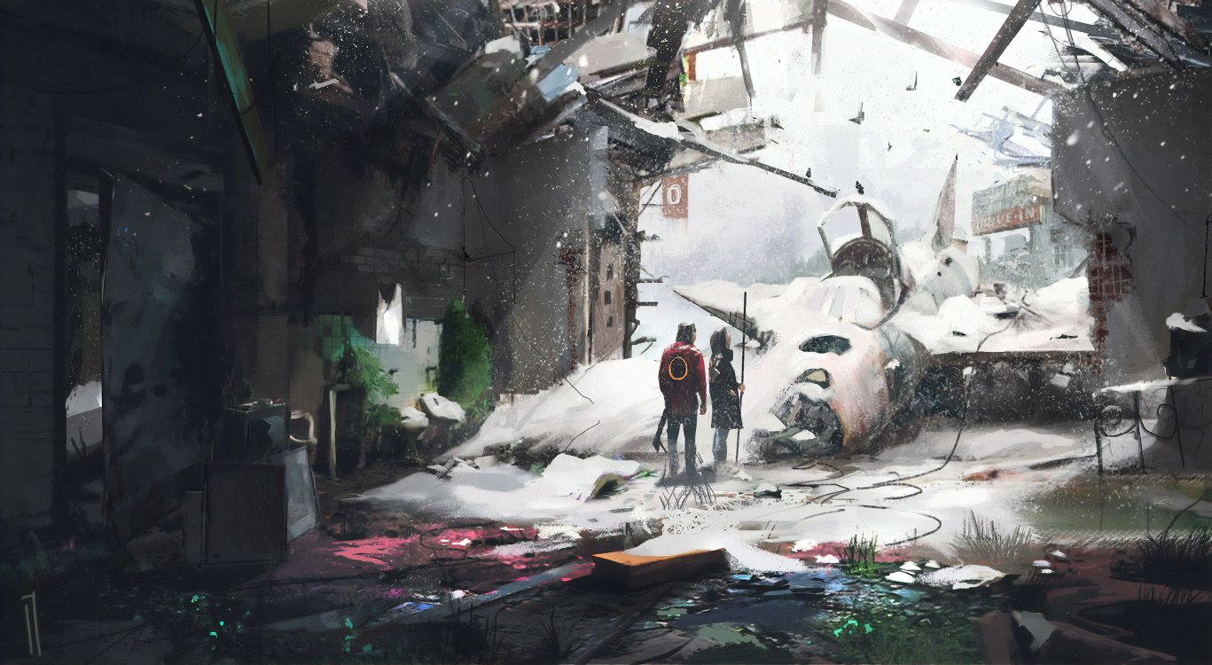 Обои цифровое искусство, произведение искусства, абстрактное искусство, концепт арт, арт в разрешении 3840x2106