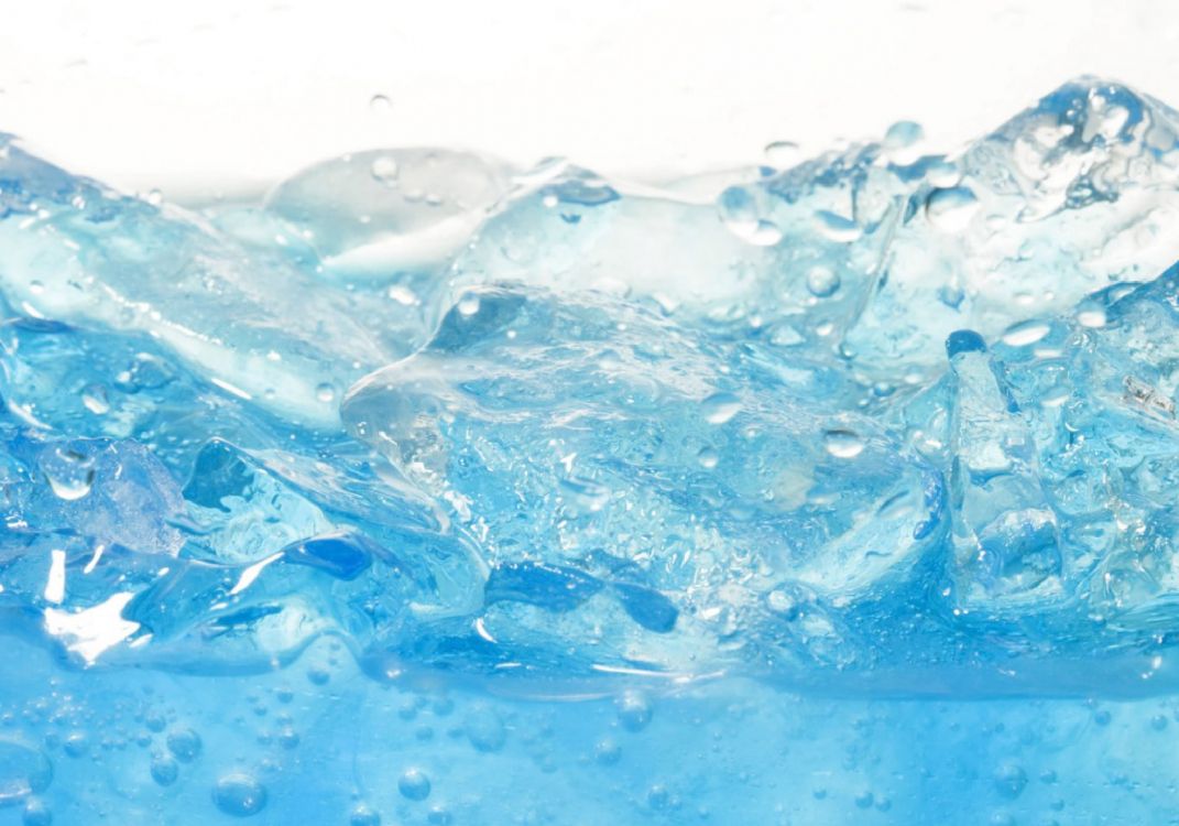 Обои вода, Аква, синий, лед, таяние в разрешении 2000x1400