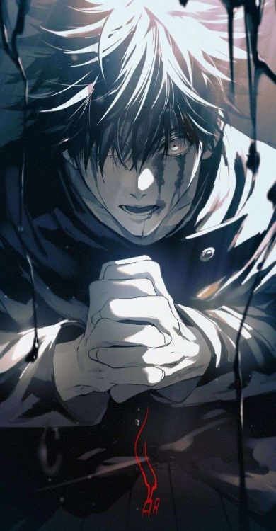 Обои Мегуми Фушигуро, сатору годзё, джиу-джитсу кайсен, аниме, Юдзи Итадори в разрешении 736x1415