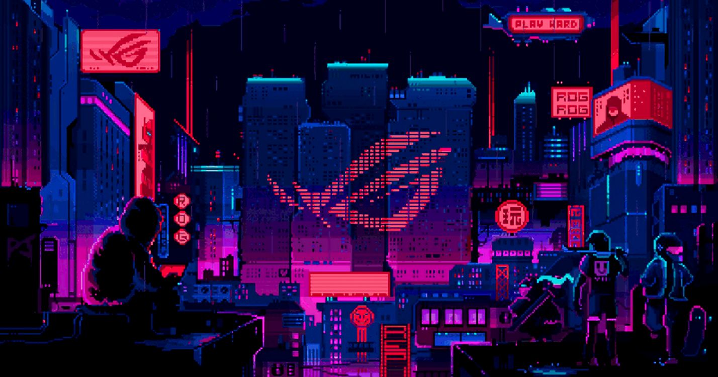 Обои арт, пиксель, пиксельная графика, цифровое искусство, графический дизайн в разрешении 1200x630