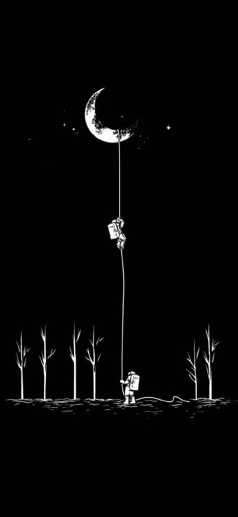 Обои луна, белые, свет, природа, вода в разрешении 1080x2340