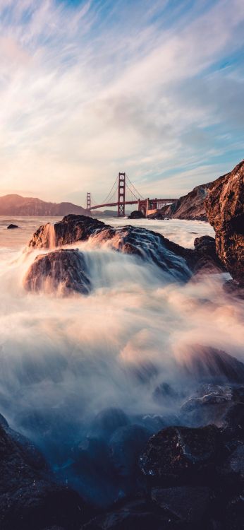 Обои золотой технический тв, цифровое телевидение, телевидение, вода, облако в разрешении 1400x3032