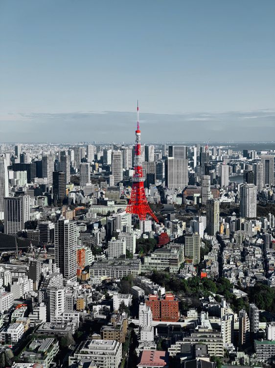 Обои Токио, небоскреб, городской район, дневное время, здание в разрешении 3024x4032