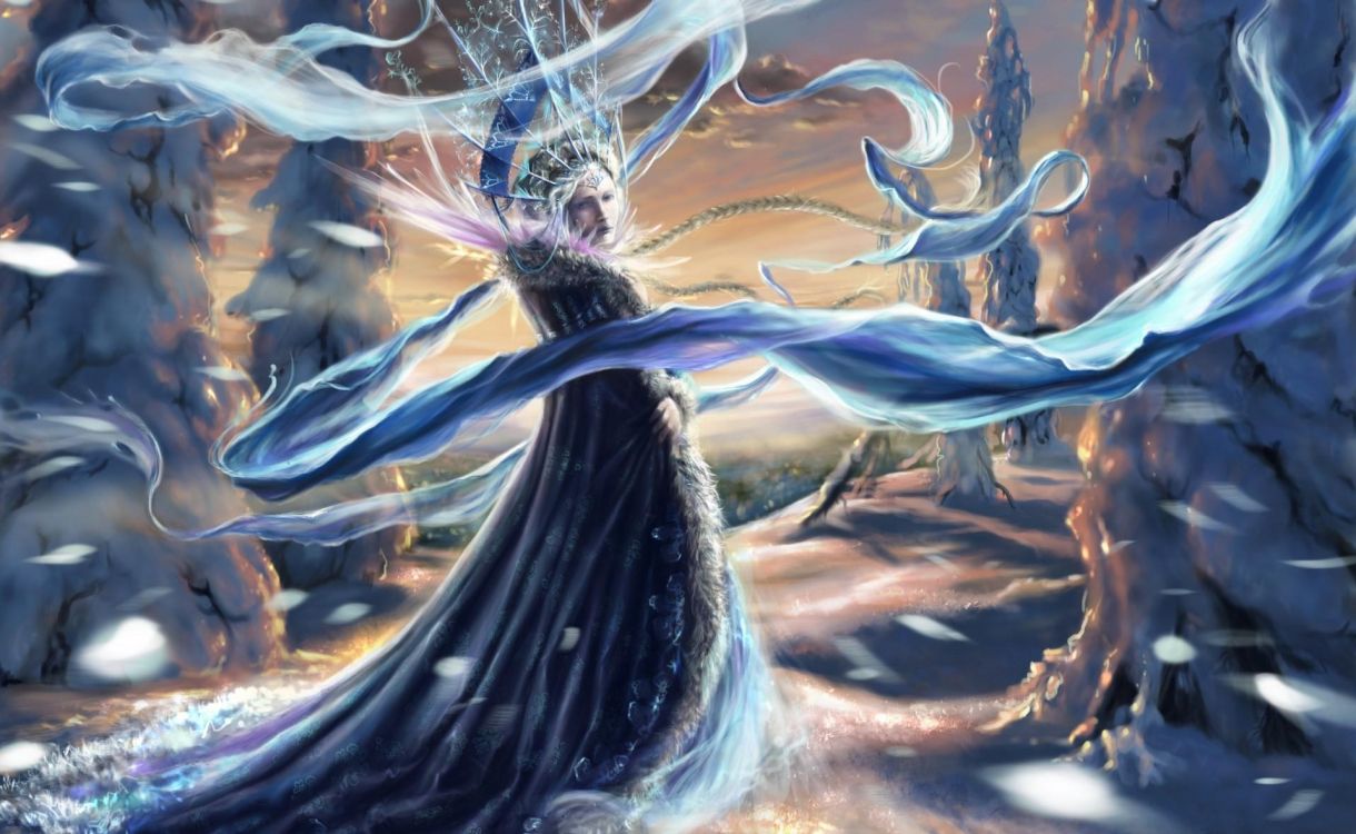 Обои вода, дракон, мифическое существо, арт, иллюстрация в разрешении 1920x1180