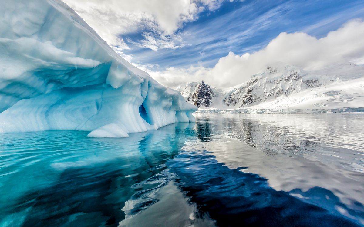 Обои айсберг, земля, полярные льды, природа, лед в разрешении 3840x2400