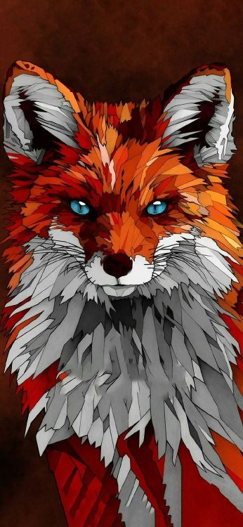 Обои кинозал Анандам, кошачьих, мультфильм, живопись, бакенбарды в разрешении 1080x2340