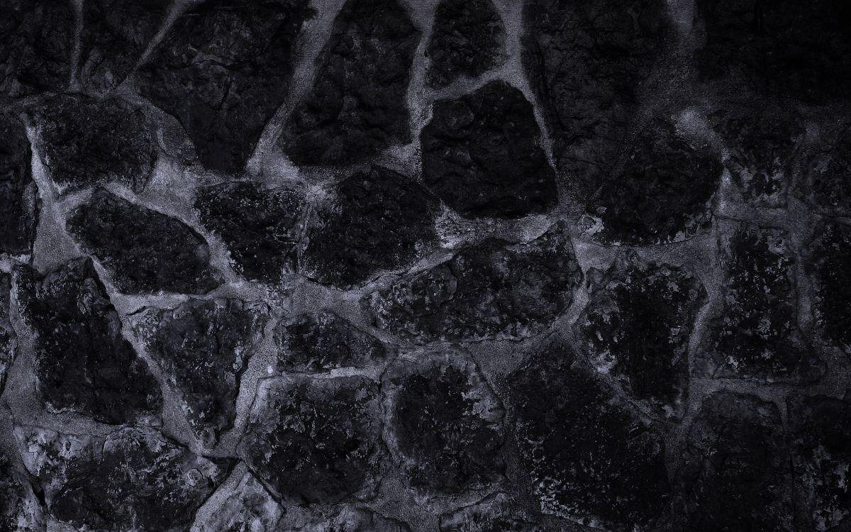 Обои кирпич, пиксель, стена, черный, узор в разрешении 2560x1600