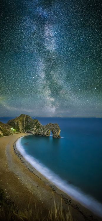 Обои Побережье наследия Purbeck, durdle дверь, море, побережье, берег в разрешении 1080x2340