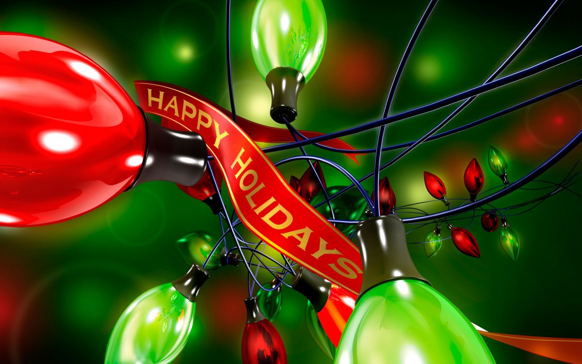 Обои дата рождения, зеленый, красный цвет, рождественский орнамент, Рождественские украшения в разрешении 2560x1600
