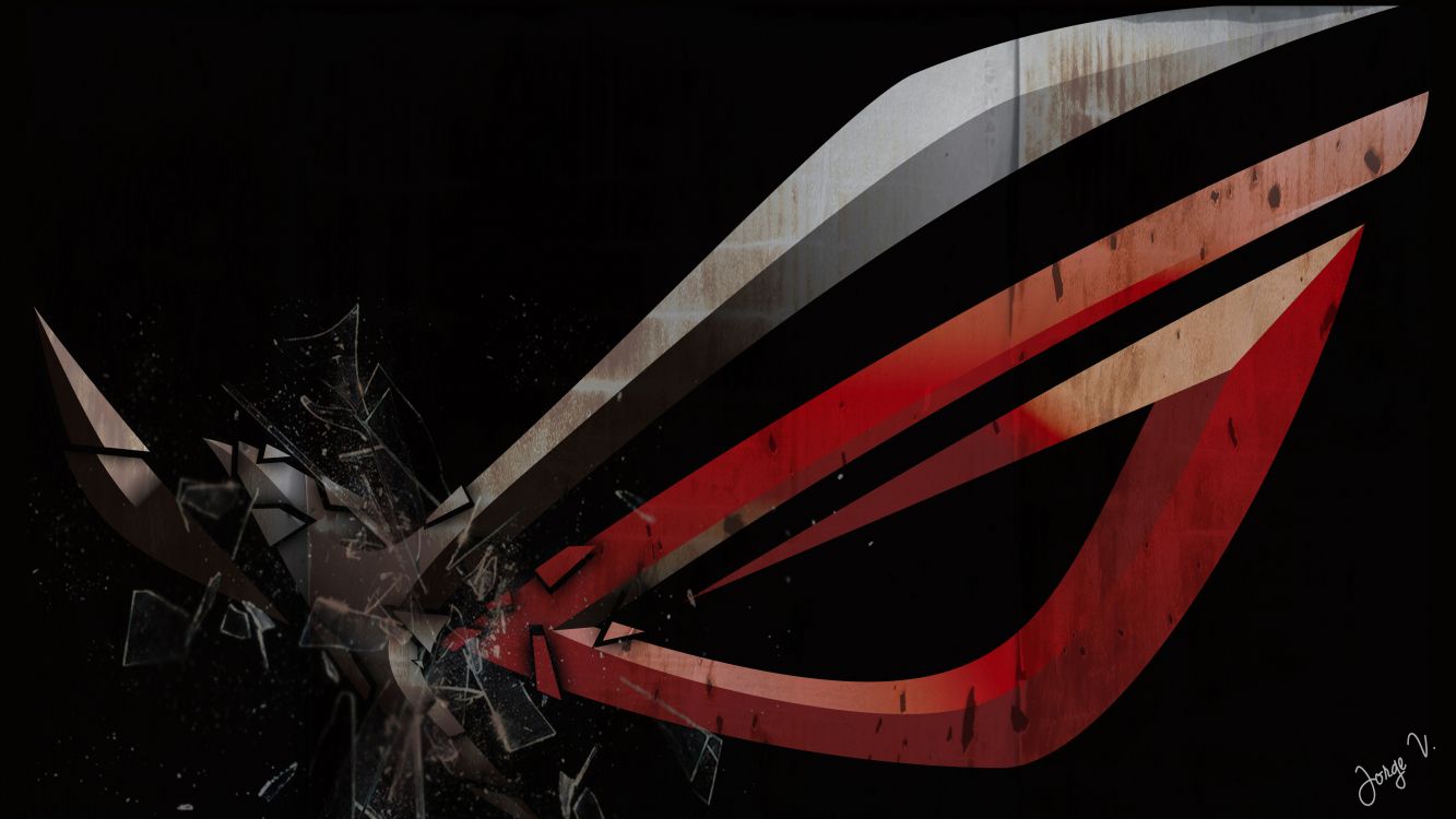 Обои asus, графика, темнота, Республика геймеров в разрешении 3840x2160