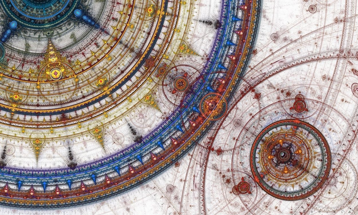 Обои фрактальное искусство, фрактал, мозаика, купол, Византийская архитектура в разрешении 1920x1151