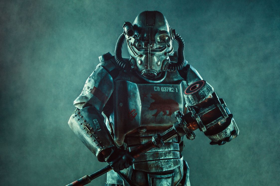 Обои фигурка, компьютерная игра, броня, солдат, суперсолдат в разрешении 5616x3744