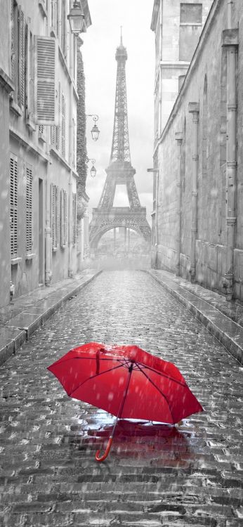 Обои Эйфелева башня, ios, белые, здание, инфраструктура в разрешении 946x2048