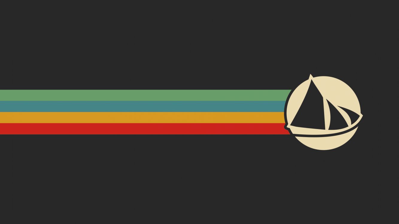 Обои судно, красочность, лодка, графика, символ в разрешении 1920x1080