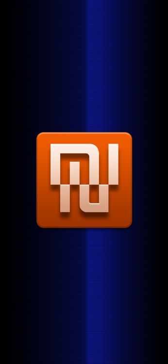 Обои Xiaomi, Xiaomi Mi, Апельсин, лого, текст в разрешении 1080x2340