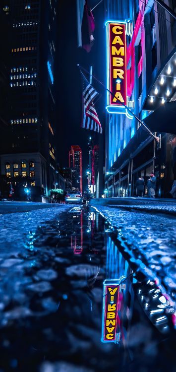 Обои ночь, Тикток, свет, гоблинкор, отличие в разрешении 1420x3000