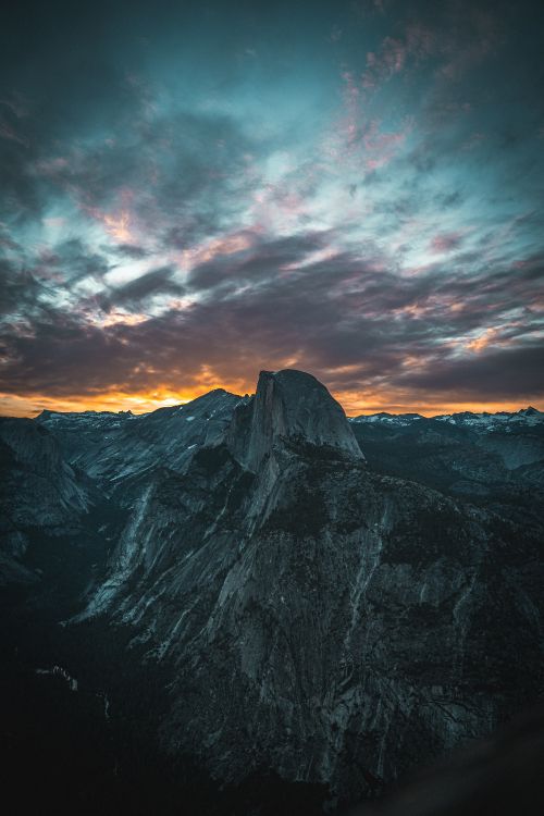 Обои природа, облако, гора, горный рельеф, горизонт в разрешении 4000x6000